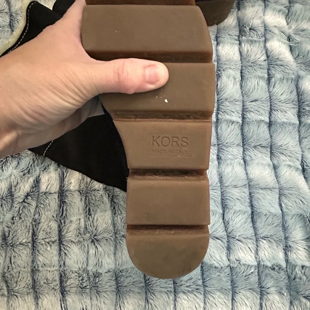 Kors made in Italy suede knee high boots 10 - Picture 5 of 7